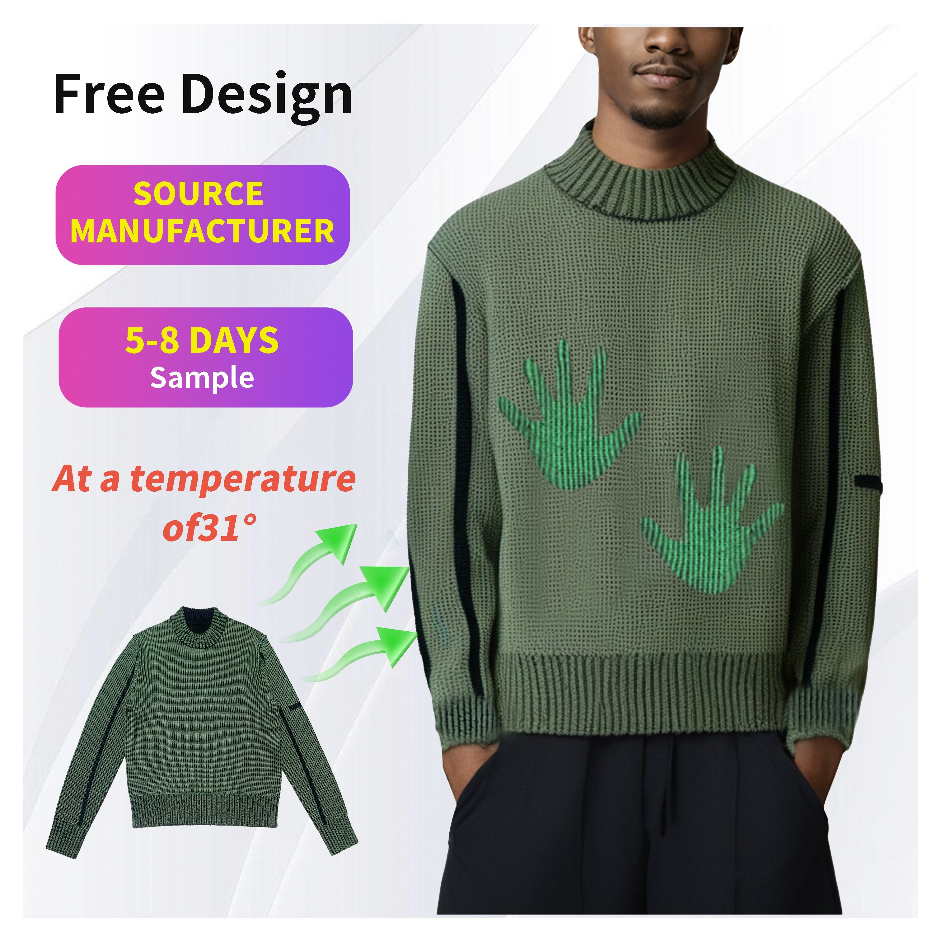 Thermochromic sweater