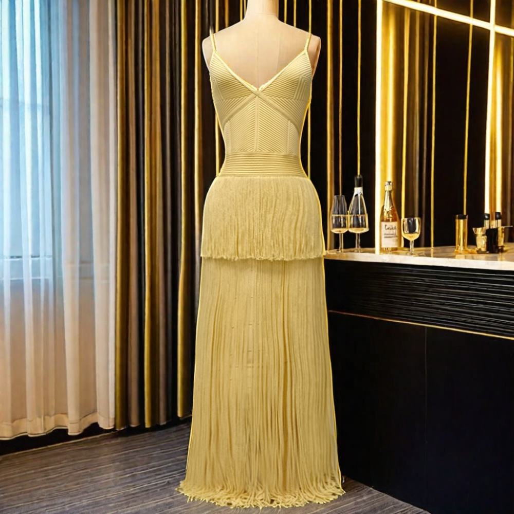 luminous cocktail dress