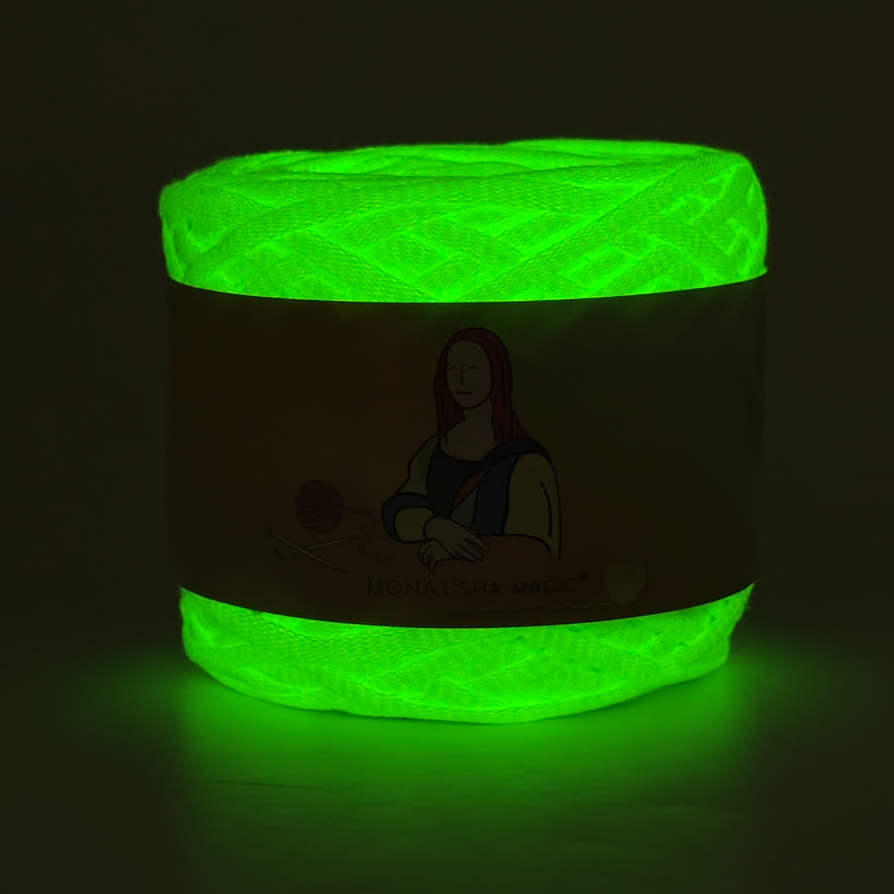 glowing yarn
