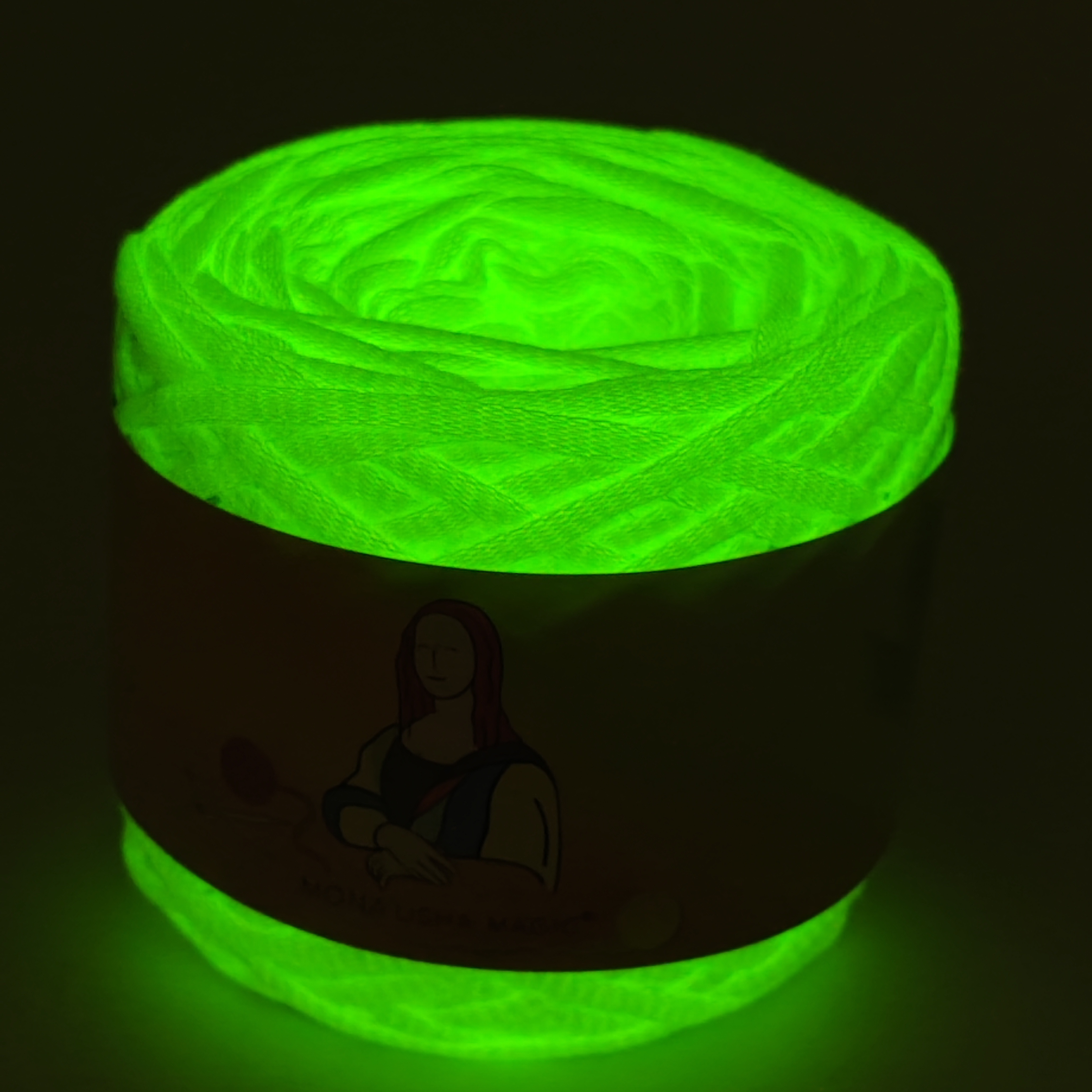 glowing yarn