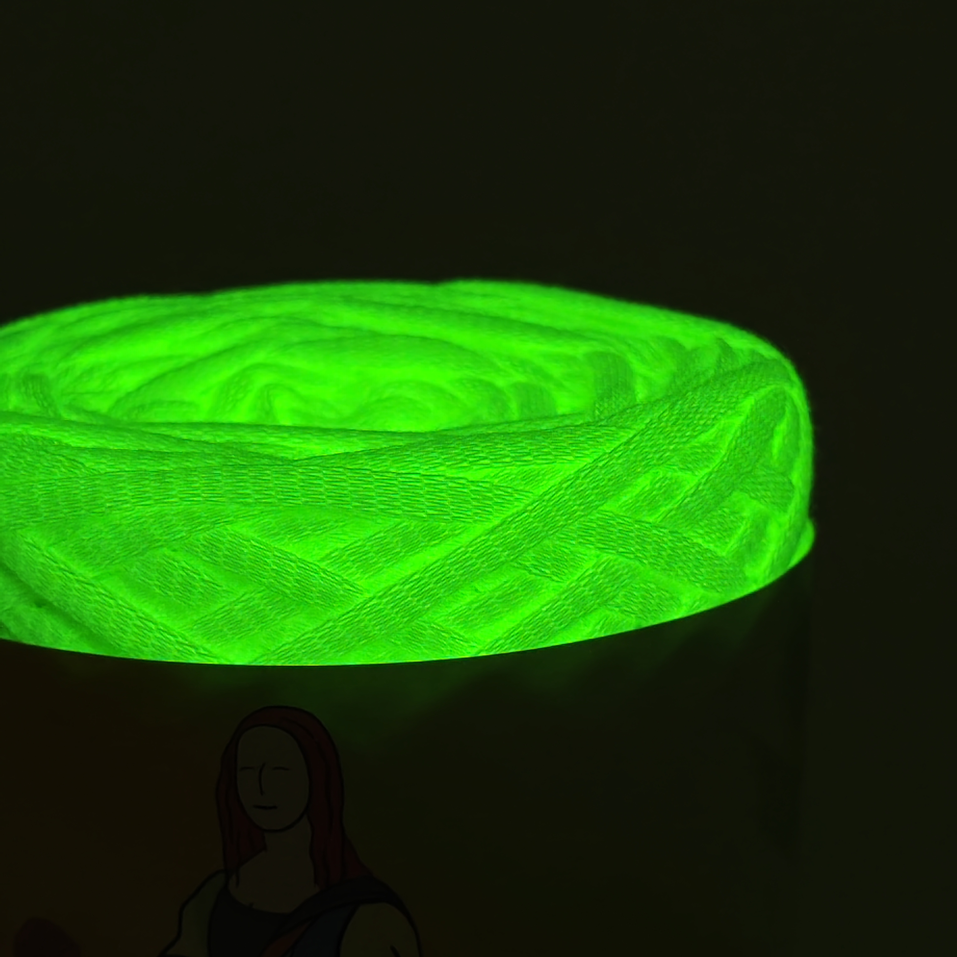 glowing yarn